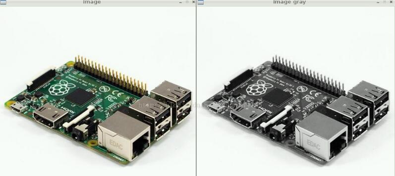 树莓派安装配置opencv处理识别图像
